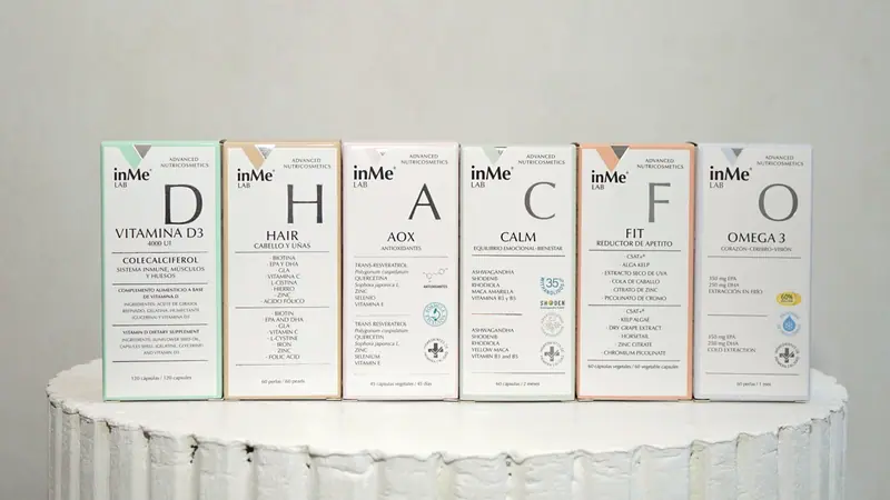 Selección de suplementación InMe Lab en Brava Clinic