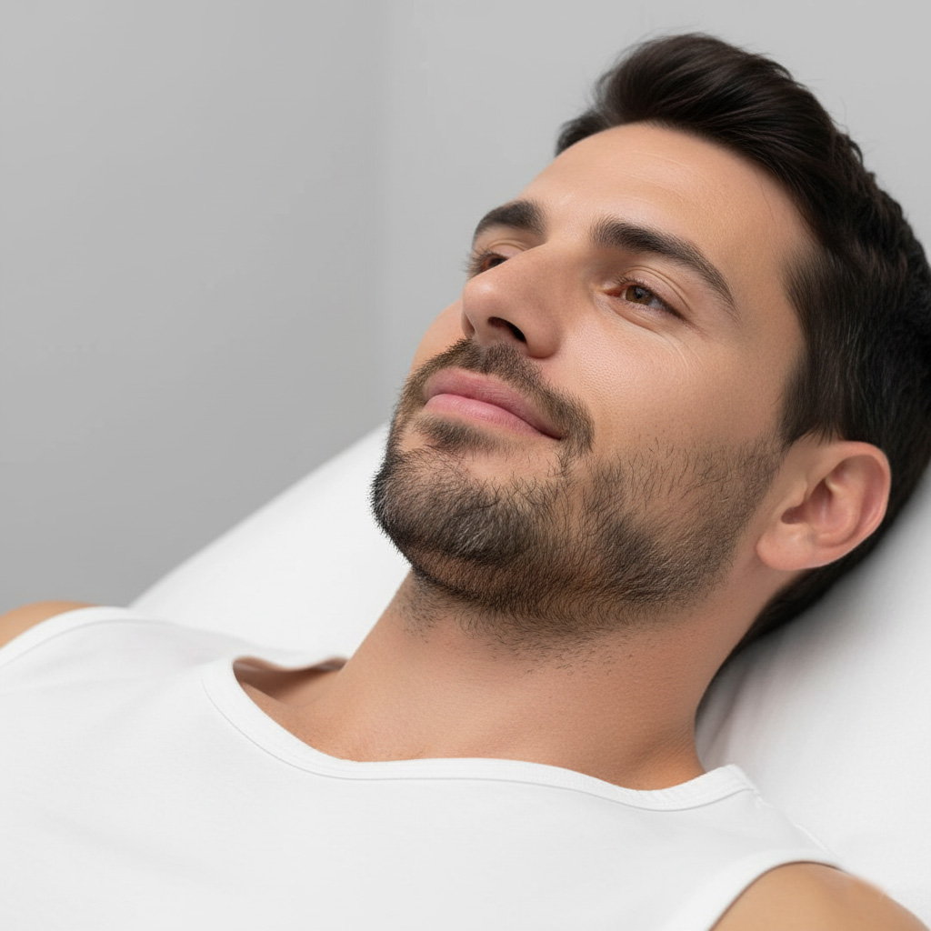 Zona de depilación láser: Barba completa