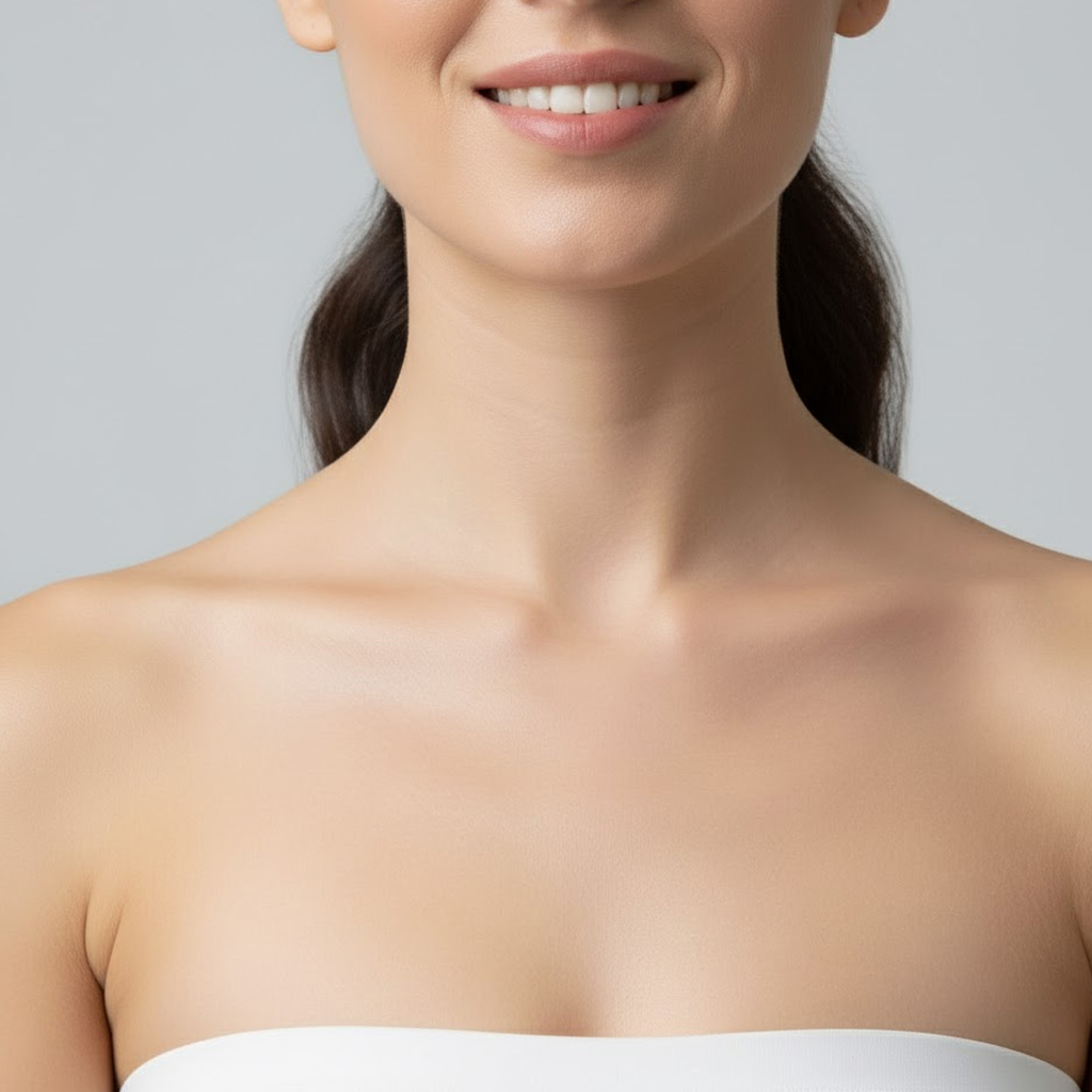 Zona de depilación láser: Cuello